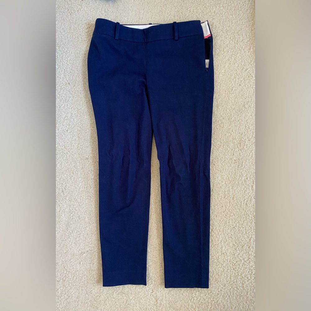 J. Crew Stretch Cropped Pants Size 0P Blue Women’s